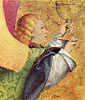 Kreuzigung Christi, Fragment: nach rechts fliegender Engel