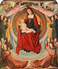 Triptychon von Moulins, Mitteltafel: Maria in der Glorie und Engel