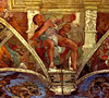 Sixtinische Kapelle, Deckenenbild, Ausschnitt: Jonas