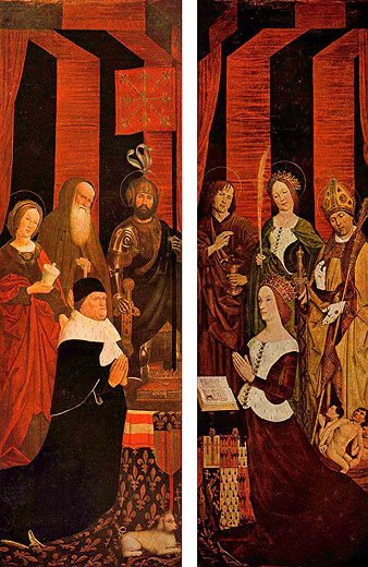 Triptychon vom Brennenden Dornbusch: Knig Ren von Anjou und seine Gemahlin Jeanne de Laval