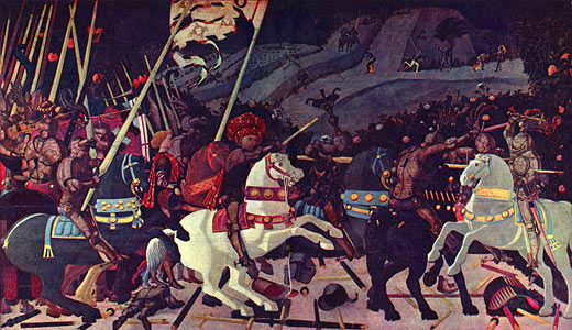 Niccolò da Tolentino in der Schlacht von San Romano