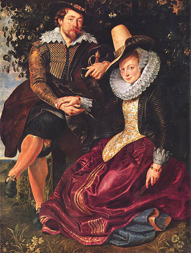 Der Maler mit seiner Frau Isabella Brant in der Geißblattlaube