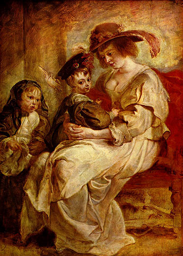 Hlne Fourment mit zweien ihrer Kinder