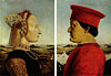Diptychon, Vorderseite: Federigo di Montefeltro und seine Gemahlin Battista Sforza