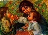 Jean Renoir und Gabrielle mit ihrem Kind