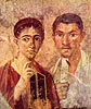 Paquius Proculus und seine Frau (Wandbild aus Pompeji)