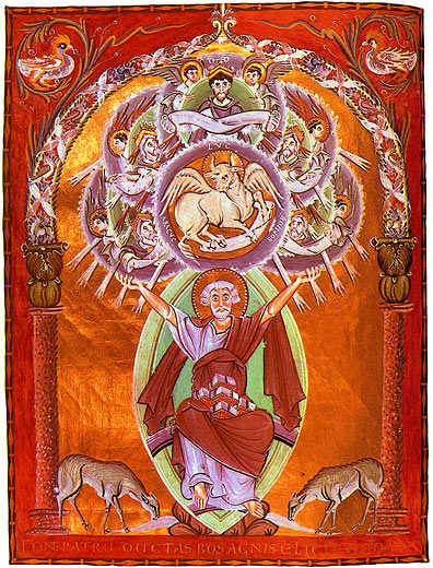 Evangeliar Kaiser Ottos III., Miniatur: Evangelist Lukas