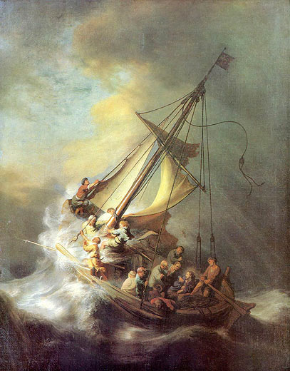 Christus im Sturm auf dem See Genezareth