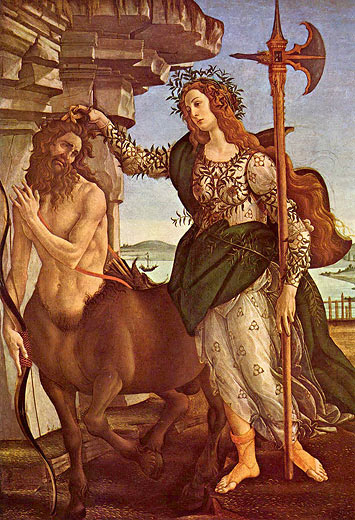 Pallas Athene und der Kentaur