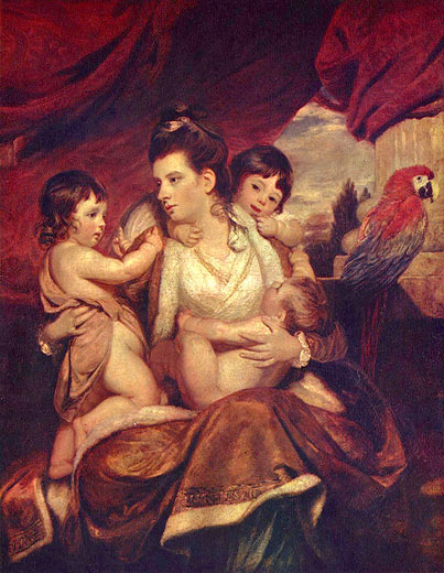 Lady Cockburn und ihre drei ältesten Söhne