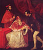 Papst Paul III. mit Kardinal Alessandro Farnese und Herzog Ottavio Farnese (unvollendet)