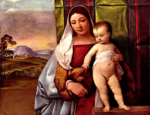 Maria mit Kind (sogen. Zigeuner-Madonna)