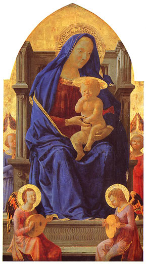 Madonna mit dem Kind und Engeln