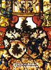 Allianzscheibe mit dem Wappen des Hauptmanns Balthasar Irmi und seiner Gattin Margreth Harscher aus Basel