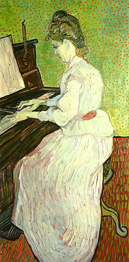 Mademoiselle Gachet am Klavier